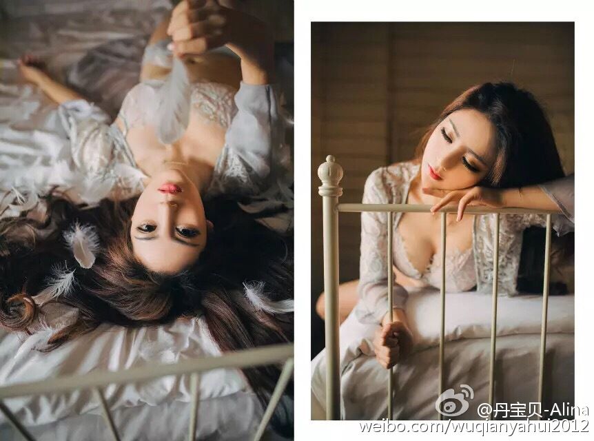 性感内衣美女丹宝贝Alina私房大秀骨感身材