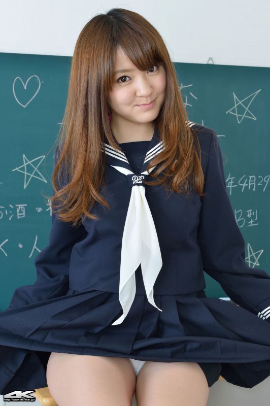 4K-STAR日本写真偶像白gマリナ学生制服摄影图片