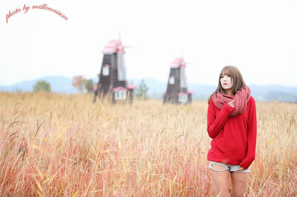 韩国清纯女生李恩慧户外迷人写真