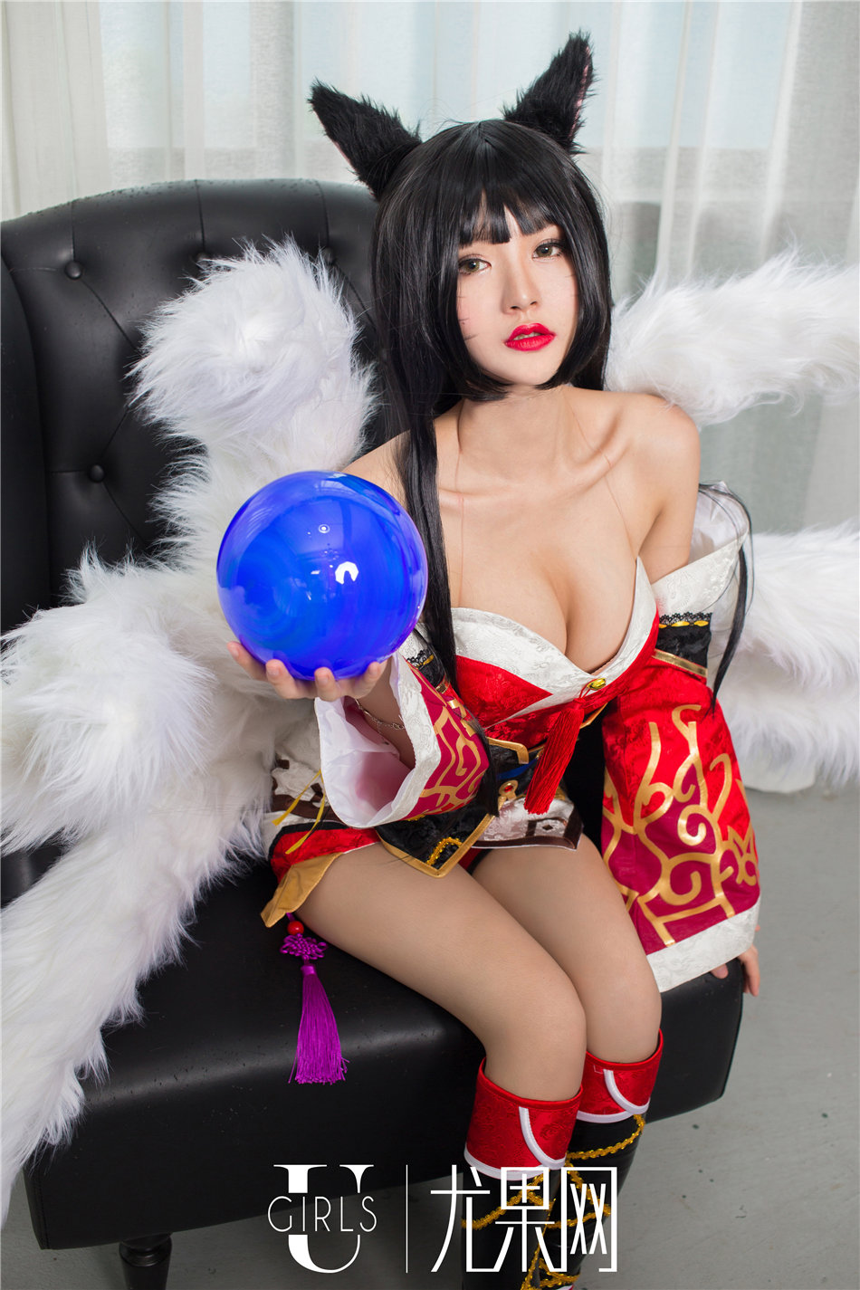 性感嫩模香川颖白皙巨乳COSPLAY诱惑小狐狸美图